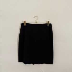 Straight black pencil skirt